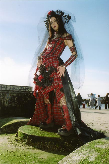  Gothic Lolita EGL EGA Character Punk Rock EGL Wedding Dress 