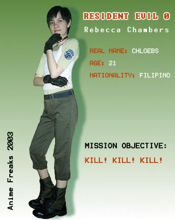 Rebecca Chambers from Resident Evil 0