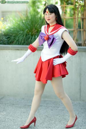 Sailor Mars from Sailor Moon worn by Mandy Mitchell