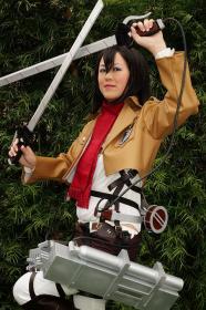Mikasa Ackerman from Attack on Titan worn by Mandy Mitchell