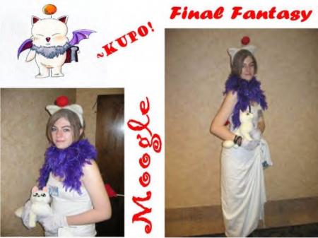 Moogle from Final Fantasy worn by Yuki