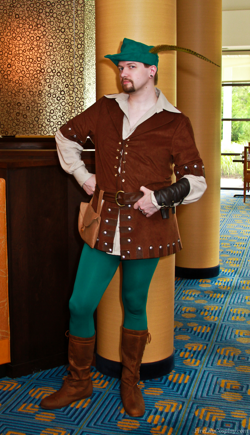Brown Faux Suede Robin Hood Outfit