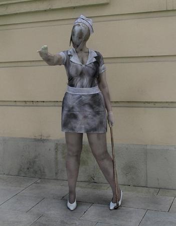 Bubble Head Nurse from Silent Hill 2 worn by Alessa