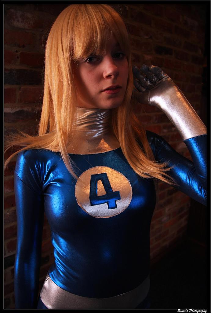 Photo of KittyCupCake cosplaying Invisible Girl (Fantastic Four) .