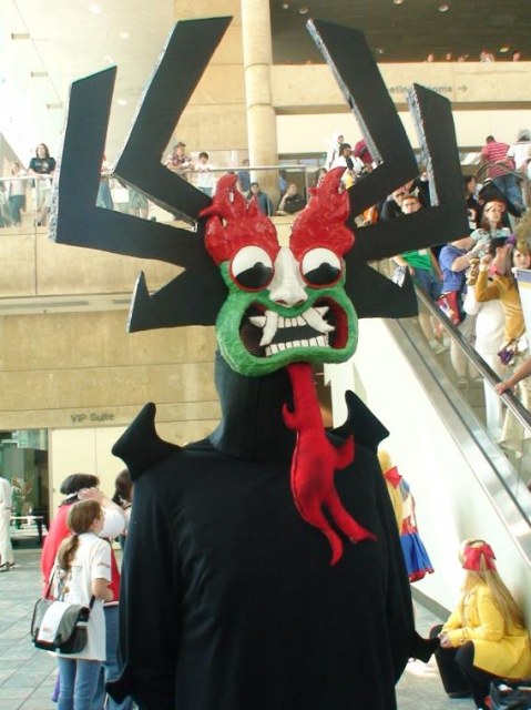 Photo of Bagu cosplaying Aku (Samurai Jack) .