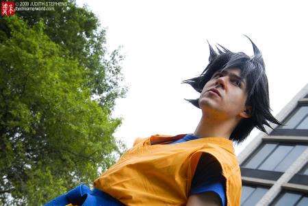 Goku from Dragonball Z worn by Mario Bueno