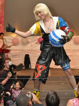 Tidus from Final Fantasy X worn by Mario Bueno