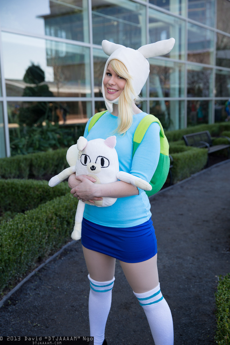Photo of Voxane cosplaying Fionna (Adventure Time with Finn and Jake) .