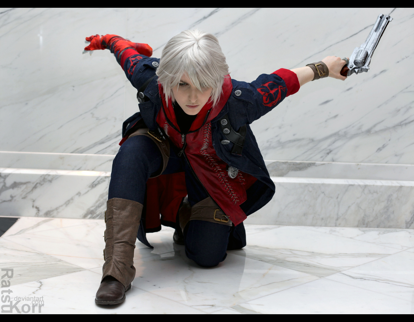 Devil May Cry 4 Nero Outfit Uniform Cosplay Costume{Free shipping