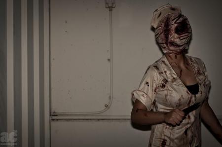 Bubble Head Nurse from Silent Hill 2 worn by jSpud