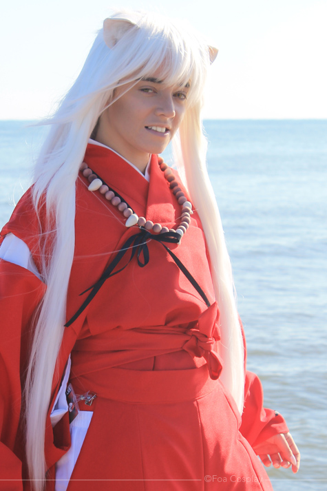 Inuyasha cosplay wig with ears best sale