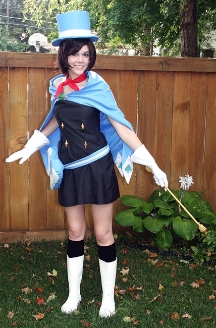 Photo of gs-force cosplaying Trucy Wright (Apollo Justice: Ace Attorney) .