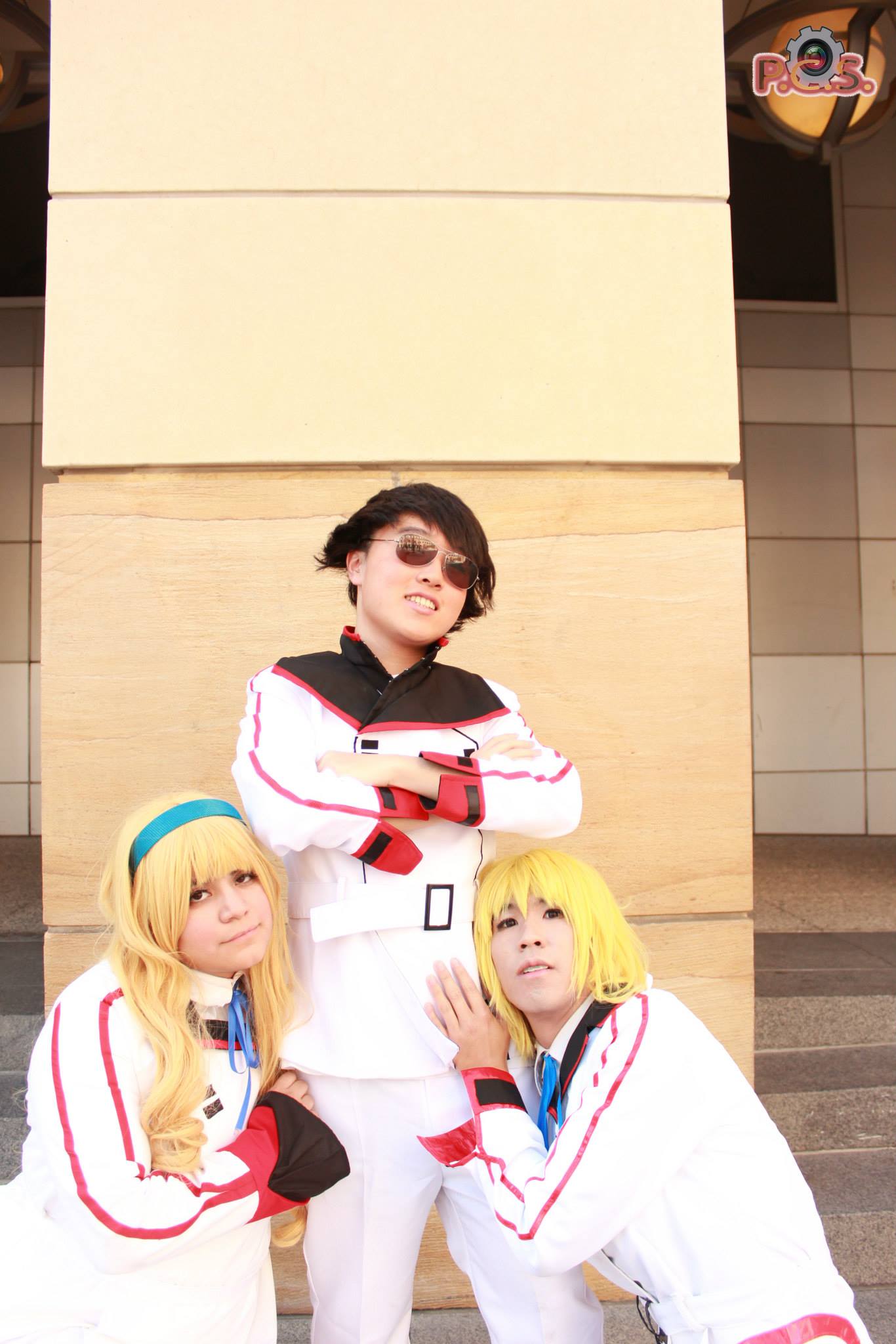 The cosplay of the uniform of Charlotte in Infinite Stratos