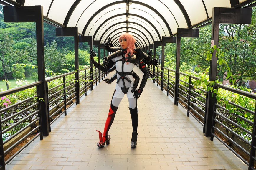 Photo of Angelus cosplaying Mistral (Metal Gear Rising: Revengeance) .