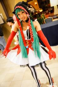 Hatsune Miku from Vocaloid worn by Scarlet Havoc