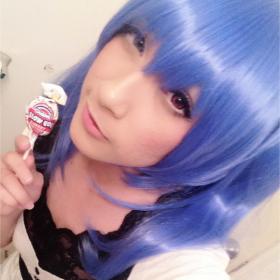 Tokyo Ghoul:Re Yonashi Saiko Wig Cosplay Blue Long Wig