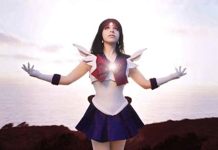 Sailor Saturn from Sailor Moon worn by Ferny